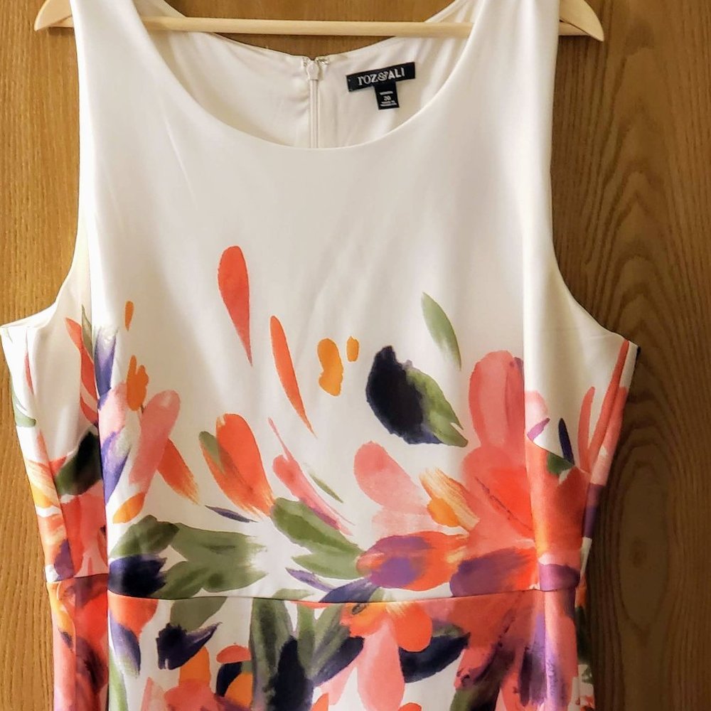 Floral Print Dress-Plus Size
